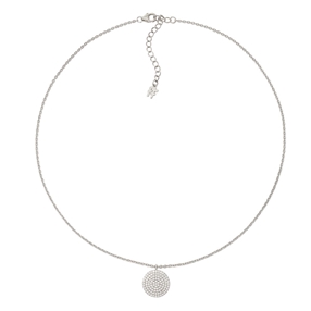 Discus Silver 925 Short Necklace-